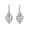 18k White Gold 0.50ct Diamond Drop Earrings image 0