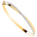 9k Yellow Gold 1.00tcw Bangle image 0