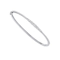 9k White Gold Diamond Bangle 0.87ctw image 0