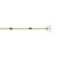 9k Yellow Gold bracelet 0.40ct Diamond 1.15ct Sapphire image 0