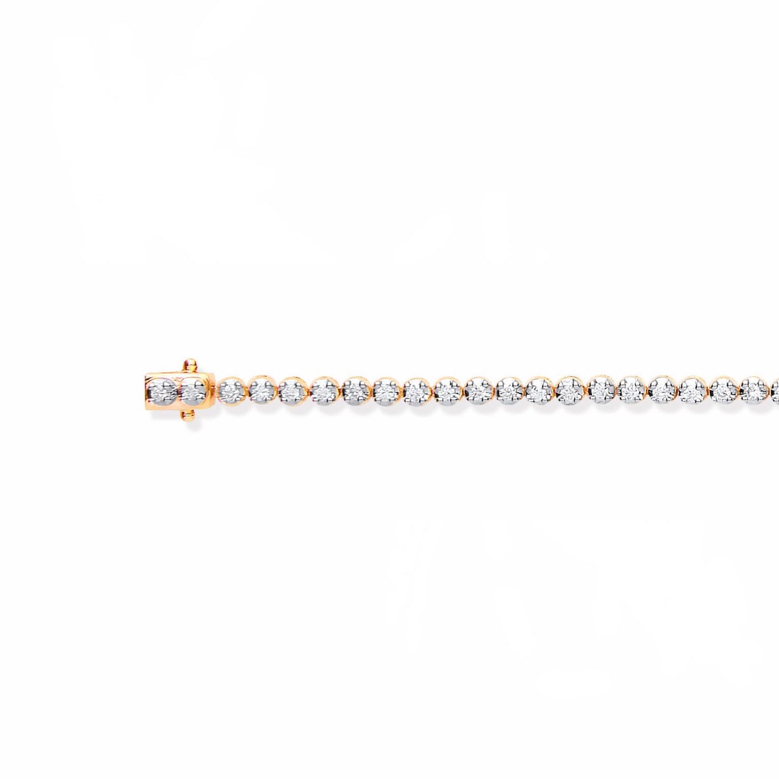 18k Yellow Gold 1.00ctw Diamond Tennis Bracele image 1