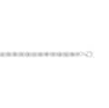 Silver Emerald Cut CZ Tennis Bracelet image 0