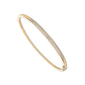 9k Yellow Gold 0.50ct Channel Set Diamond Bangle image 0